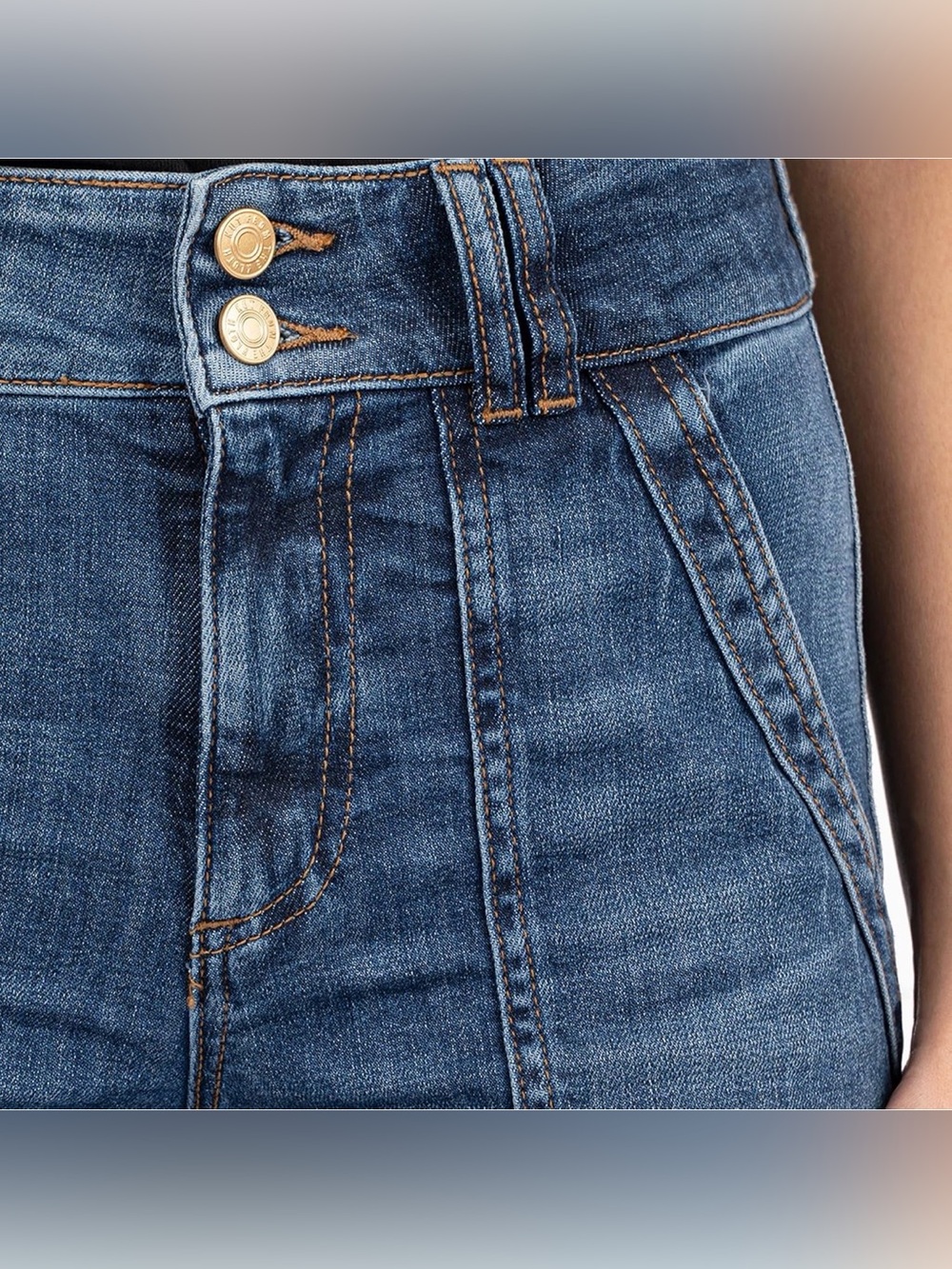 KUT from the Kloth Women’s Jodi High Rise Wide Leg Blue Denim Jeans Size 12 - Picture 4 of 13
